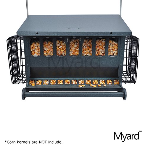 Myard Metal Hopper Double Sided Bird Feeder 2 Suet Cake Feeders  MBF 7452