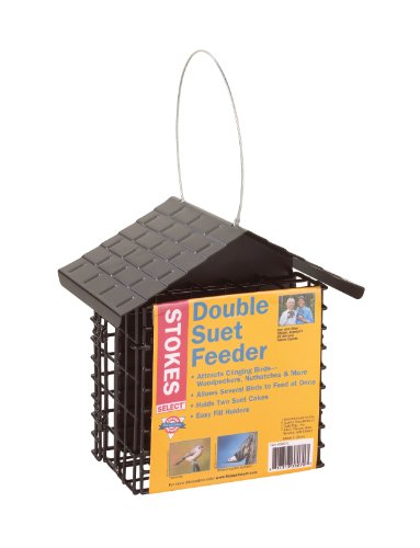 Stokes Select Double Suet Bird Feeder With Metal Roof Two Suet Capacity