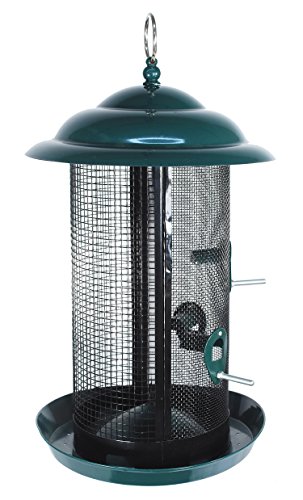 Woodlink Na12243 Metal And Mesh Combo Bird Feeder 7-gallon Green