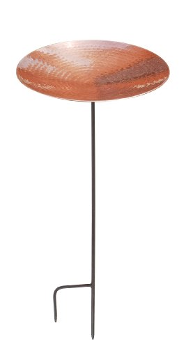 Achla Designs Polished Copper Birdbath With Stand