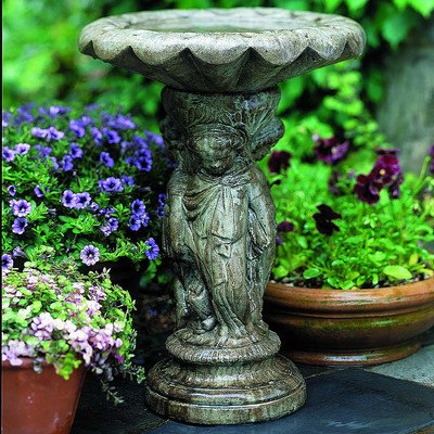 Cherub Birdbath Finish Copper Bronze