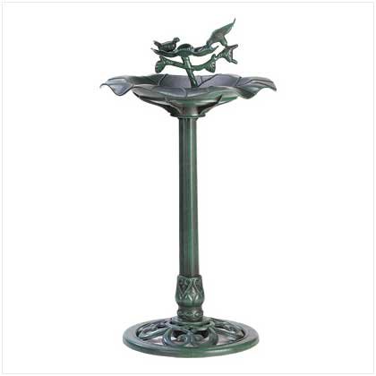 Verdigris Birdbath 2pk