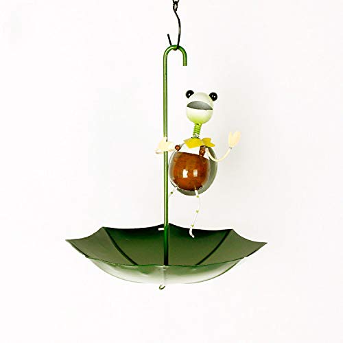 Sino Glory Hanging Cartoon Animal Decorative Bird FeederBath Detachable Bird FeederBath Great for IndoorOutdoor Decor Accent Red