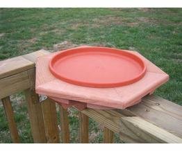 Songbird Essentials Se501 Cedar Heated Deck Bird Bath