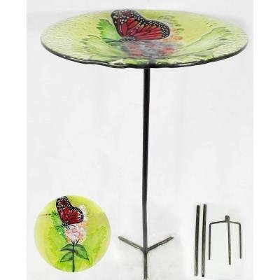 Butterfly Glass Bird Feeder