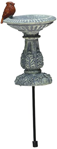 Georgetown Miniature Cardinal Bird Bath Fiddlehead Fairy Accessory