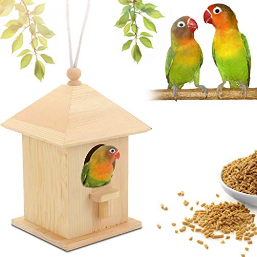 Denzar Window Bird Feeder - Large Bird House for Outside- Easy Cleaning Refills Comes with Hook to Hang on Tree Great Gift