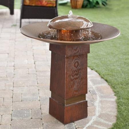 Kenroy Portland Sound Garden Water Outdoor Bird Bath Fountain