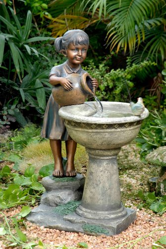 Versando Bird Bath Outdoor Water Fountain