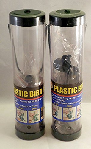 2 Pack of JMK Plastic Bird Feeders - Bird Feeder - Squirrel Feeder