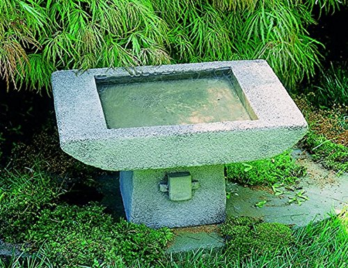 Campania International B-068-as 1-piece Kyoto Birdbath Alpine Stone