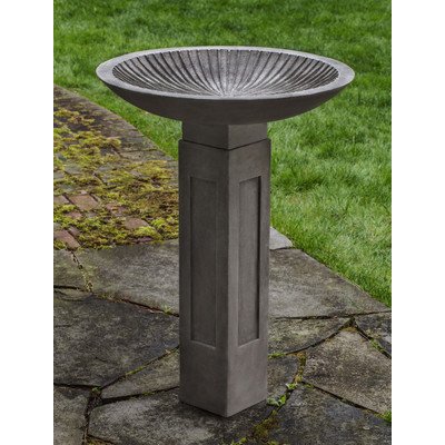 Equinox Tall Birdbath Finish Alpine Stone