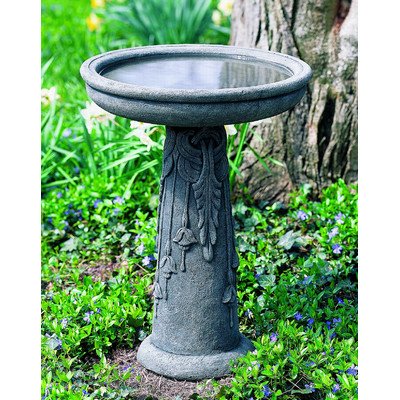 Flores Birdbath Finish Alpine Stone