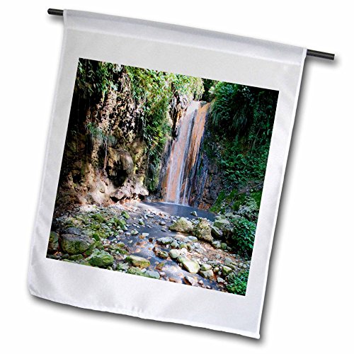 Danita Delimont - Waterfalls - Diamond Waterfall Botanical Gardens and Waterfall St Lucia - 18 x 27 inch Garden Flag fl_226592_2