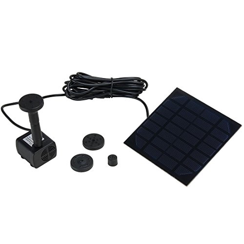 Uxcell 112w Outdoor Solar Fountain Pump Waterfall For Pool Garden Pond Bird Bath Decorative Submersible Kit Water