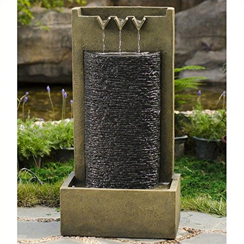 Jeco Stone Wall Indoor Outdoor Water Fountain