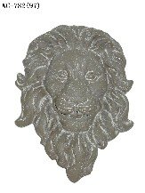 Outdoor Indoor Garden Patio Medium Lion Head Face Spout Wall Deco Water Fountain Antique Stone Color 11&quoth