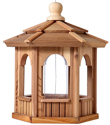 Bch Woodcrafters Cedar Gazebo Bird Feeder - 6 Sided Hexagon - 14&quot X 14&quot