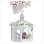 Oneillgifts Of White Gazebo Bird Feeder 10-inch