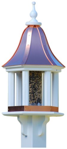 The Birdhouse Chick - Copper Gazebo Bird Feeder-PVC 28x12