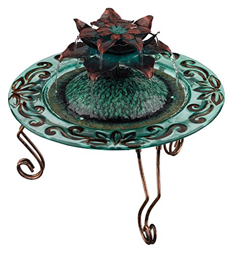 Regal Art And Gift Copper Lotus Fountain 12-inch