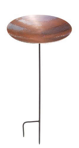 Achla Designs Burnt Copper Birdbath With Stand