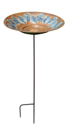 Achla Designs Large Leaf Birdbath With Stand