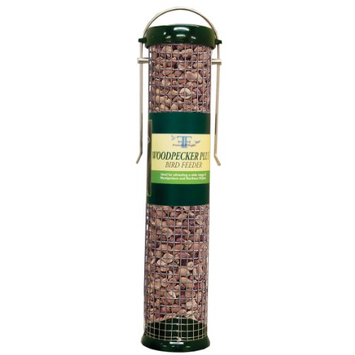 Friends Of Flight Sidekick Wp13g Woodpecker Plus Bird Feeder, Green, 13-inch
