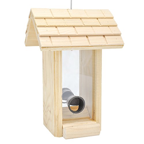 Gardirect Wooden Hanging Bird Feeding Station Wild Bird Seed Feeder High Energy Content 8-12 Tall