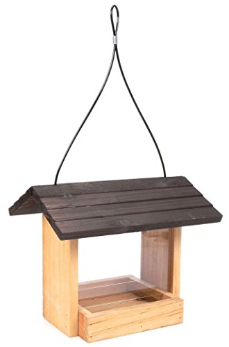 Wild Wings WWCF24 2 quart Hopper Bird Feeder Wood Roof