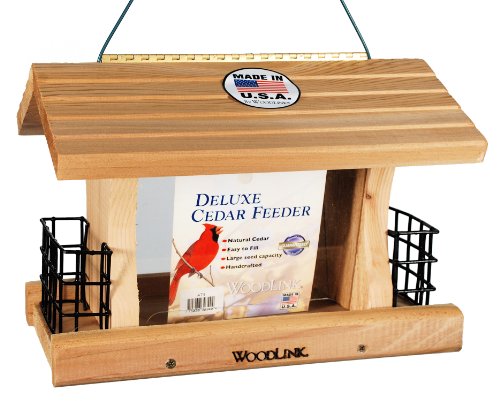 Woodlink Deluxe Cedar Bird Feeder With Suet Cages Model At4