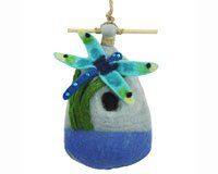 Dzi Handmade Designs Dzi484037 Big Dragonfly Felt Birdhouse