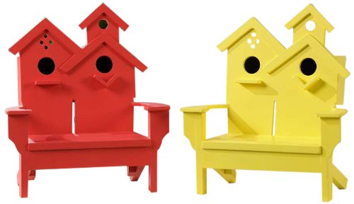 Gift Craft 7-Inch MDF Adirondack Chair Birdhouse Designs Small