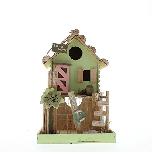 Love Nest Wooden Birdhouse Decorative Bird Houses Bird House Decorations Birdhouses for Outside and Birdhouses for Outdoors Great Birdhouse Designs and Wooden Birdhouses