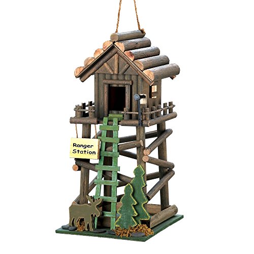 Ranger Station Wooden Birdhouse Decorative Bird Houses Bird House Decorations Birdhouses for Outside and Birdhouses for Outdoors Great Birdhouse Designs and Wooden Birdhouses