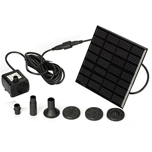 Pnbb Mini Solar Power Freestanding Water Pump For Fountain Pool Garden Pond Water Decorative Submersible