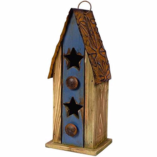 Carson Home Accents Vintage Blue Birdhouse