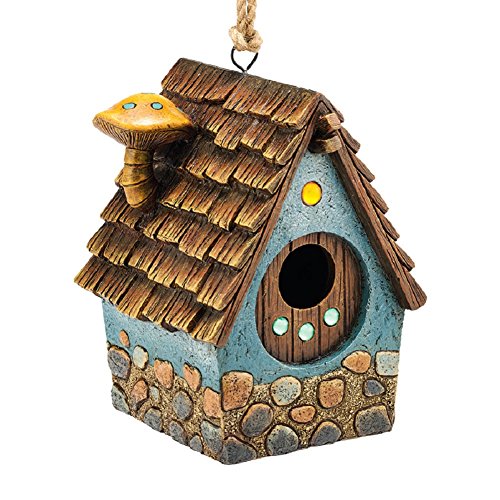 Department 56 Garden Guardians Blue Cottage Birdhouse 8h