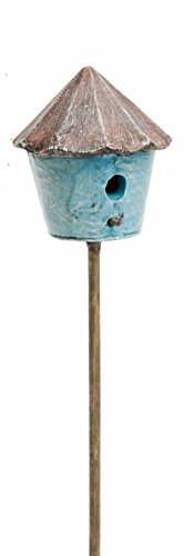 Marshall Home and Garden Blue Birdhouse Miniature Fairy Garden Accessory MG35