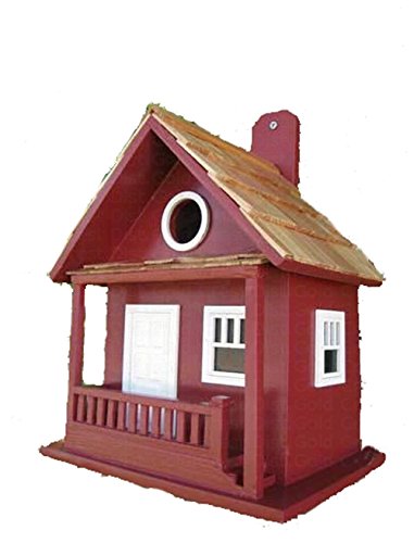 Home Bazaar Kottage Kabin Birdhouse Red