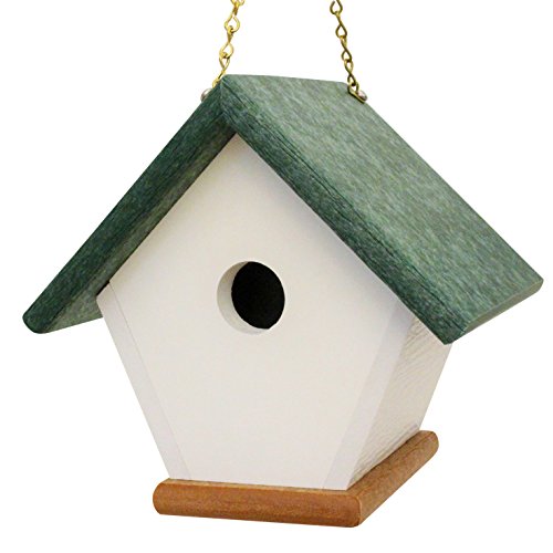 Recycled Plastic Wren House Hanging Bird House Handmade From Eco Friendly Materials greencedarwood