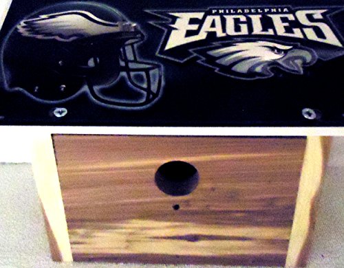 1  Titmouse Bird House With A  Philadelphia Eagles  Metal Sign Roof 125in Opening11b15b432501