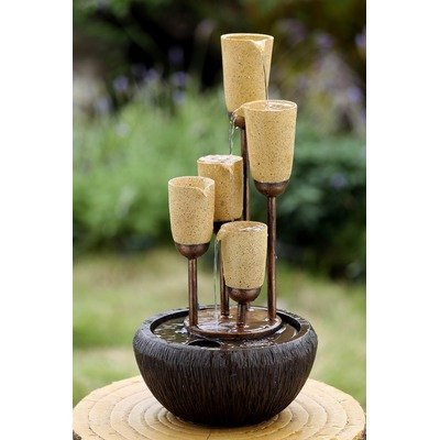 Jeco Multi Small Cups IndoorOutdoor Fountain