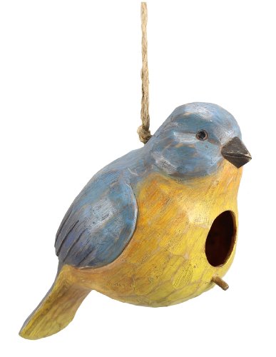 Youngs Resin Blue Bird Birdhouse 11-inch