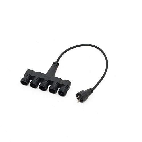 Jebao 12-volt Splitter for Fish Pond Water Fountain Lighting 5-way Splitter