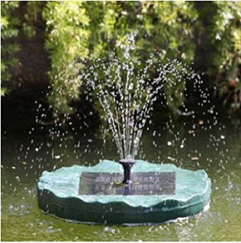 Solar Powered Outdoor ABS Floating Lily Pond Water Fountain