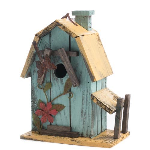 Factory Direct Craft&reg Tweet Sweet Rustic Wooden Decorative Barn Style Birdhouse