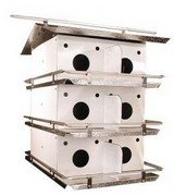 Birds Choice Original 3-floor-12 Room Purple Martin House With Round Holes