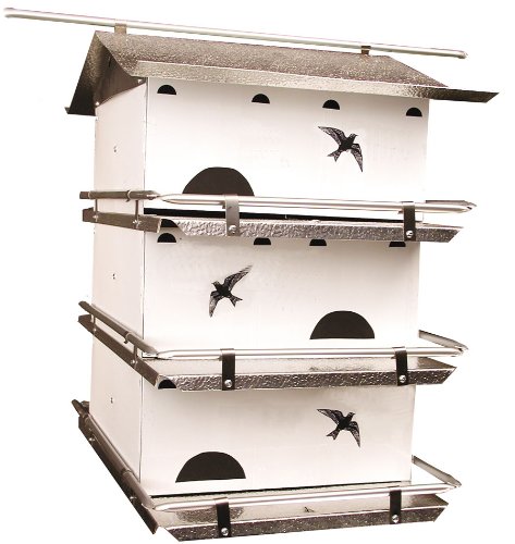Birds Choice Waters Edge 3-floor-6 Suites Purple Martin House With Starling Resistent Holes