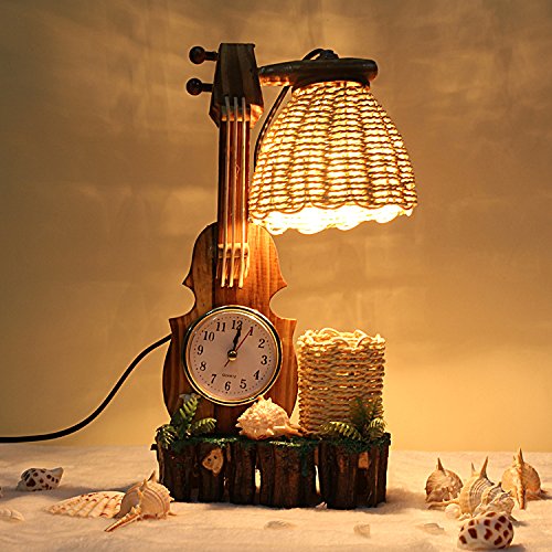 Creative Lamps Retro process head personality clocks students the bedrooms are small ornaments lamp 30cm Height button switch